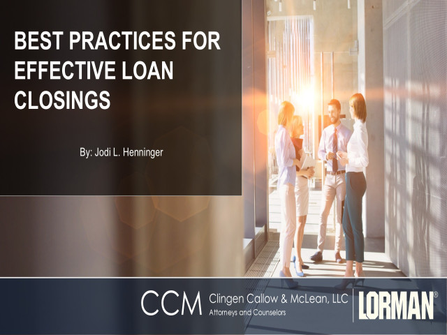 Best Practices for Effective Loan Closing
