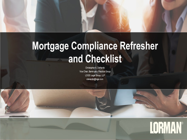 Mortgage Compliance Refresher and Checklist