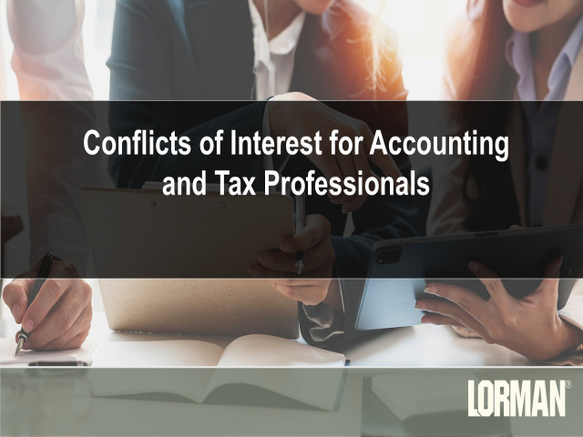 Conflicts of Interest for Accounting and Tax Professionals