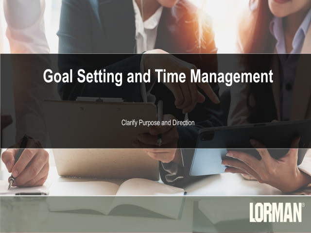 Goal Setting and Time Management