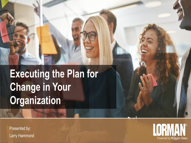 Executing the Plan For Change in Your Organization