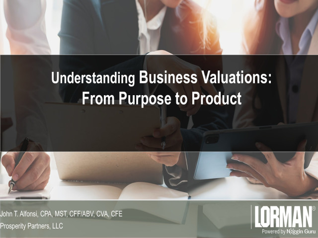 Understanding Business Valuations From Purpose To Product