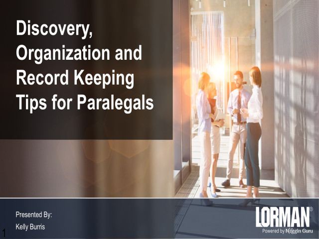 Recordkeeping Techniques for Paralegals