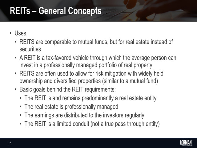 Primer on Real Estate Investment Trusts