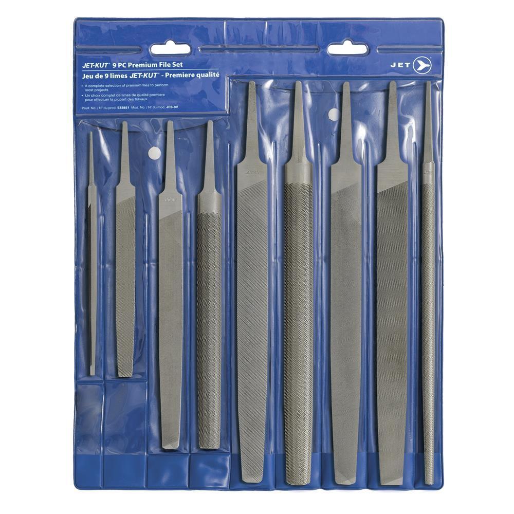 JET‑KUT® Premium 9‑piece file set - Les Attaches Richard