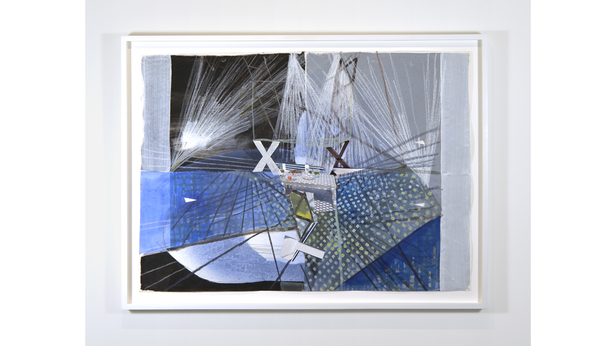 Fran Siegel, "Contraption 01", 2015  Acrylic, Pencil, Oil Crayon and Collaged.... Image #253