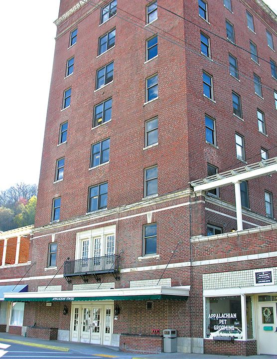 Towers building back open