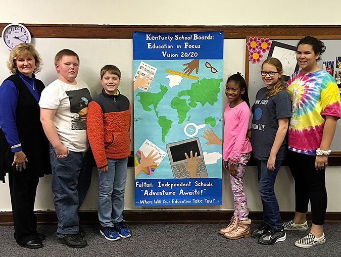 FIS students create banner for view at State’s School Board conference