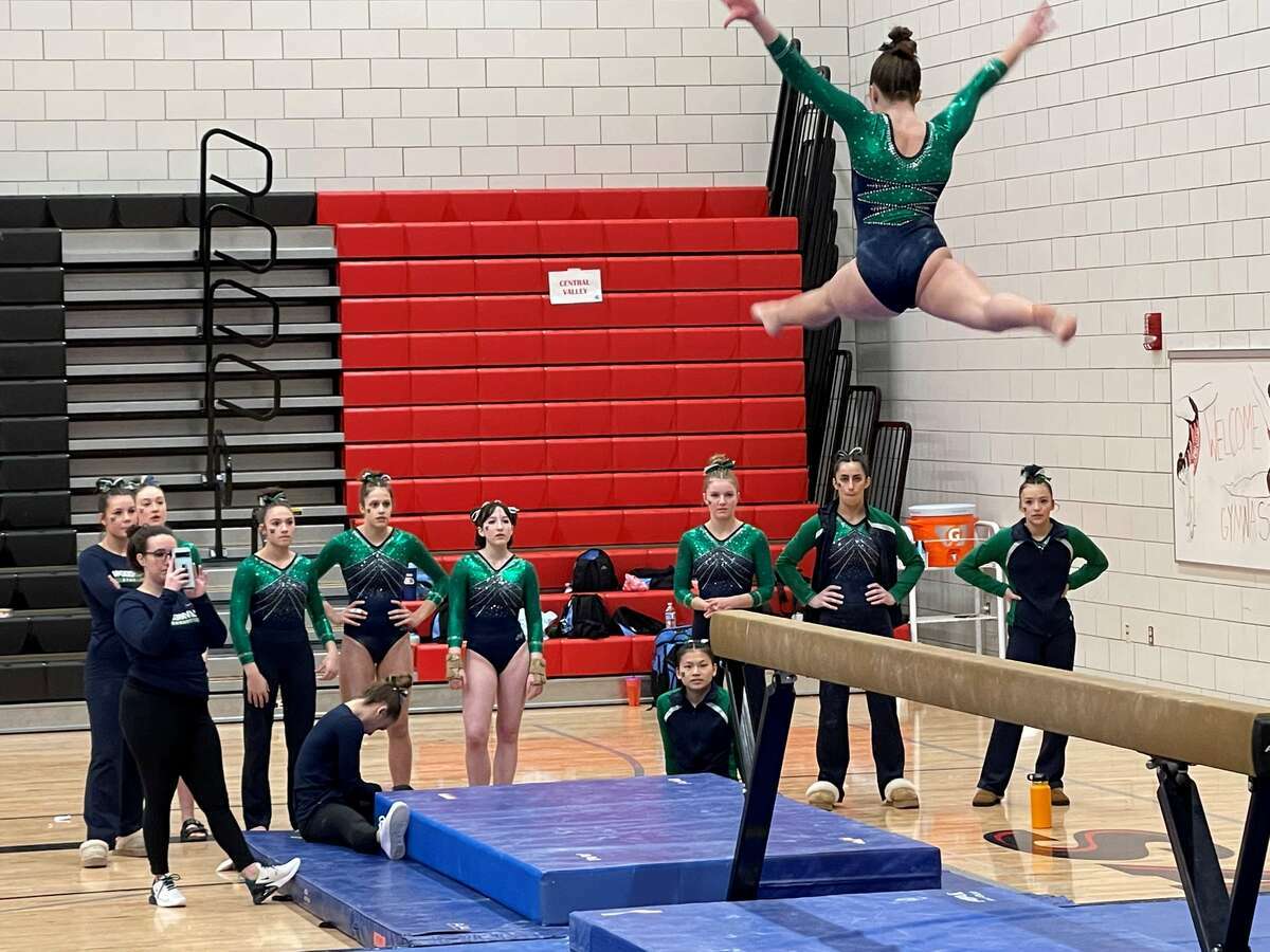 Lady Falcons Gymnasts are District 1, 2, and 8 4A Champions