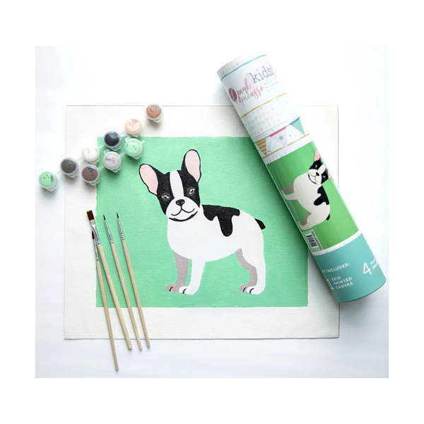 Pink Picasso Paint by Numbers Frenchie French Lewis Gifts