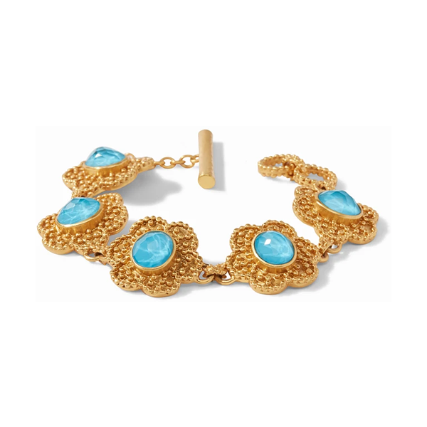Julie Vos Colette Bracelet Iridescent Pacific Blue Lewis Gifts