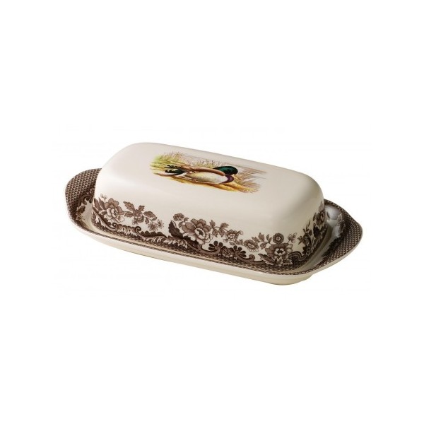 Spode by Portmeirion > Woodland > Covered Butter Dish (Mallard) Lewis