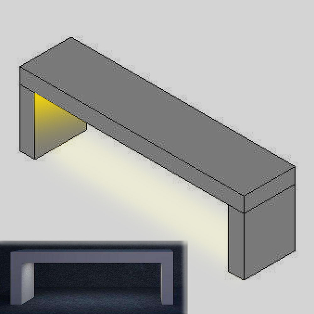 Downward Lit Bench product page