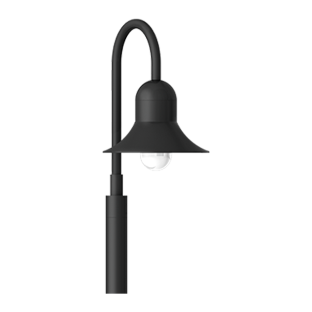 Atlantic Sheperds Crook Swept Shade, Dome Top Post-Top product page
