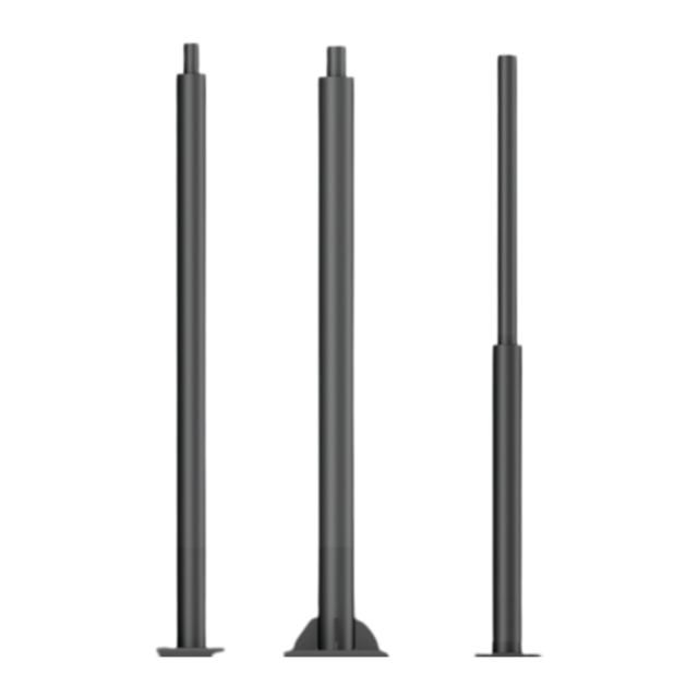 Light Pole 4.5-inch Round Stepped Steel Poles product page