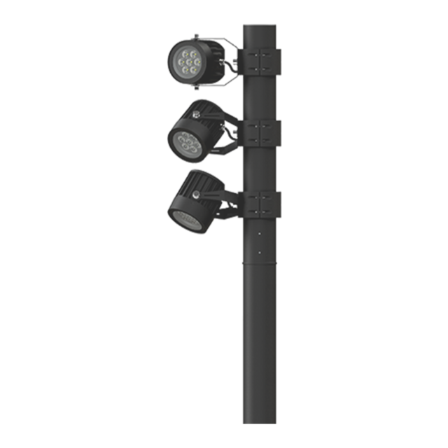 Odessa Cluster Column 7.5-inch Clamp Floodlight Large RGBW product page