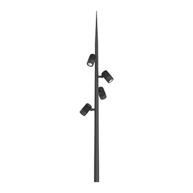Odessa Cluster Column Spike 5-inch Threaded & Knuckle Floodlight Medium product page