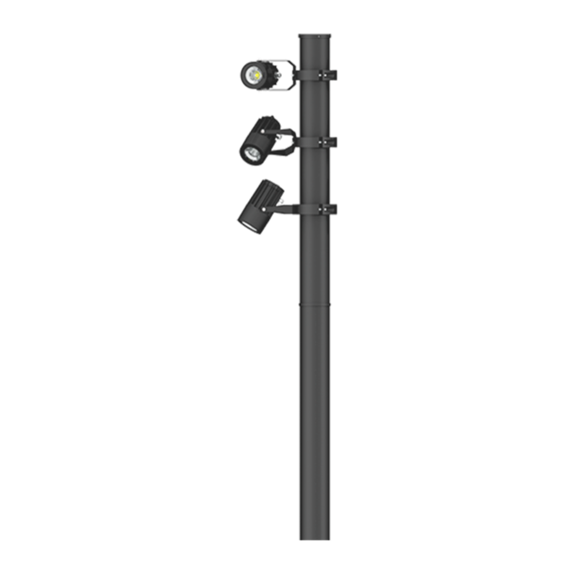 Odessa Cluster Column 4-inch Clamp Floodlight Small product page