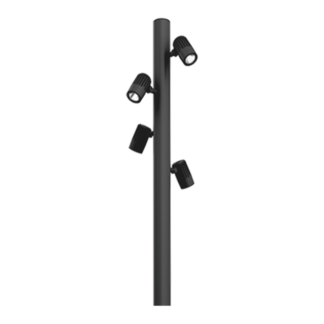 Odessa Cluster Column 5-inch Threaded & Knuckle Floodlight Medium product page