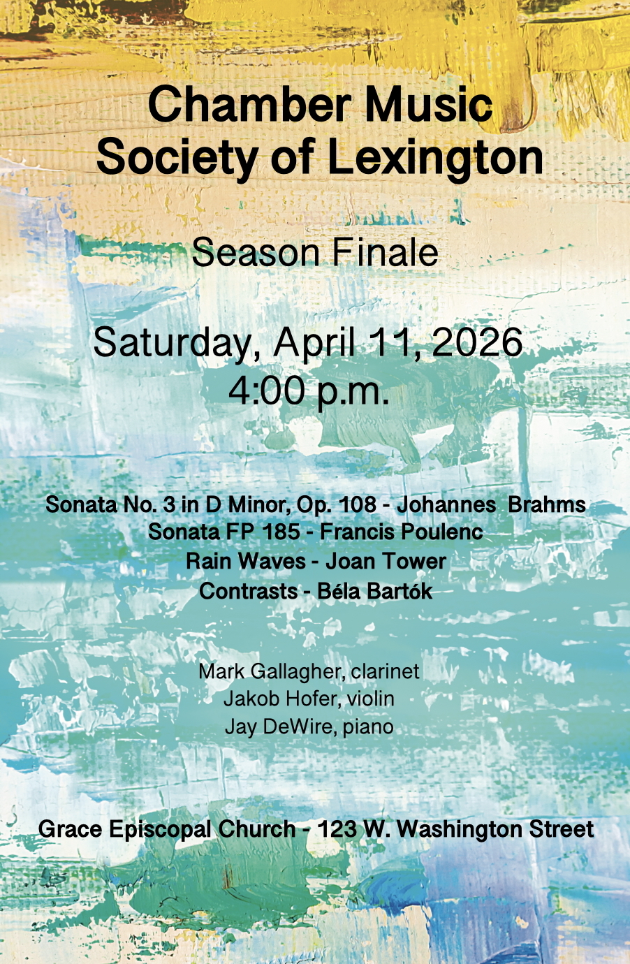 Chamber Music Society of Lexington Season Finale