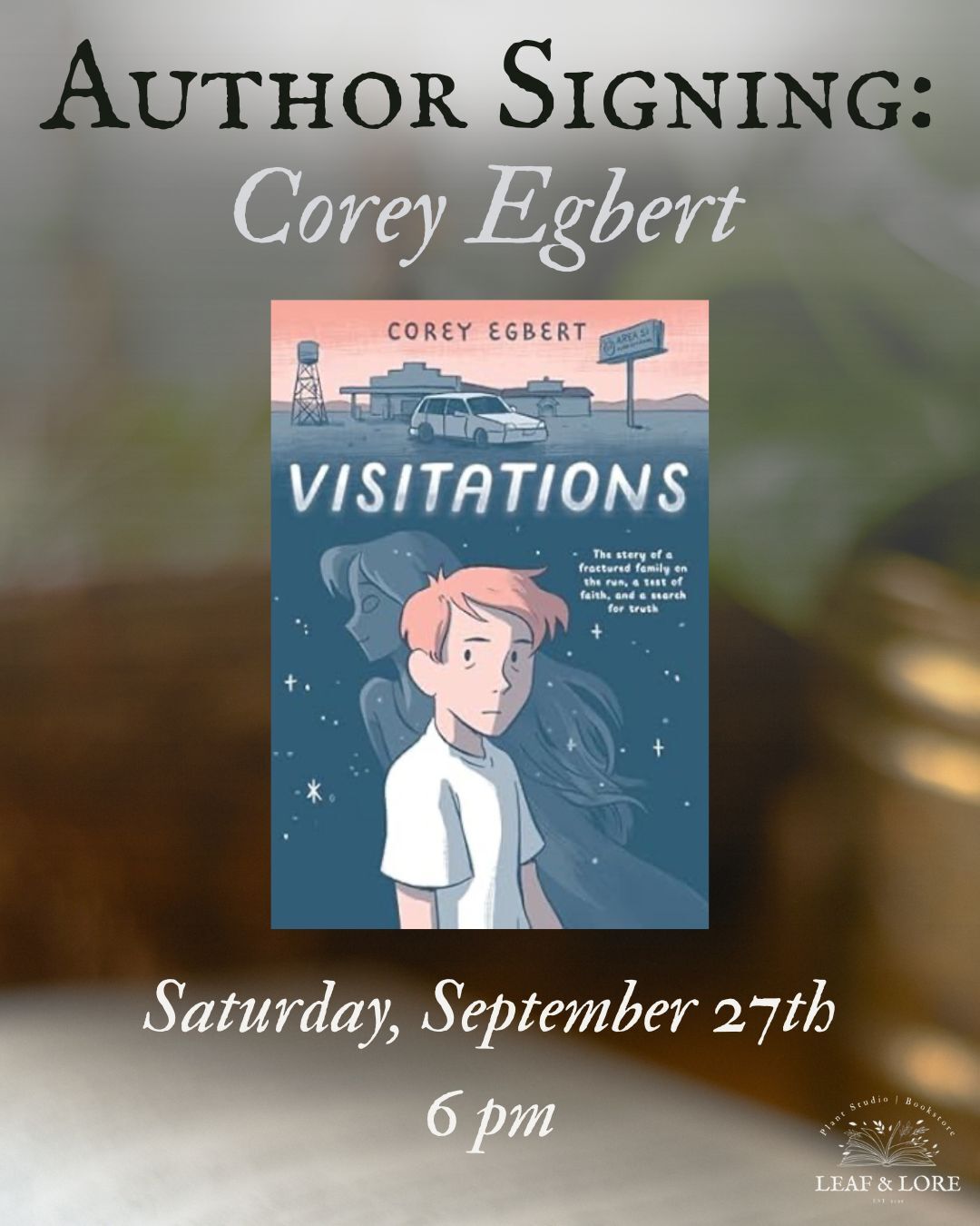 Author and Illustrator Book Signings - Corey Egbert
