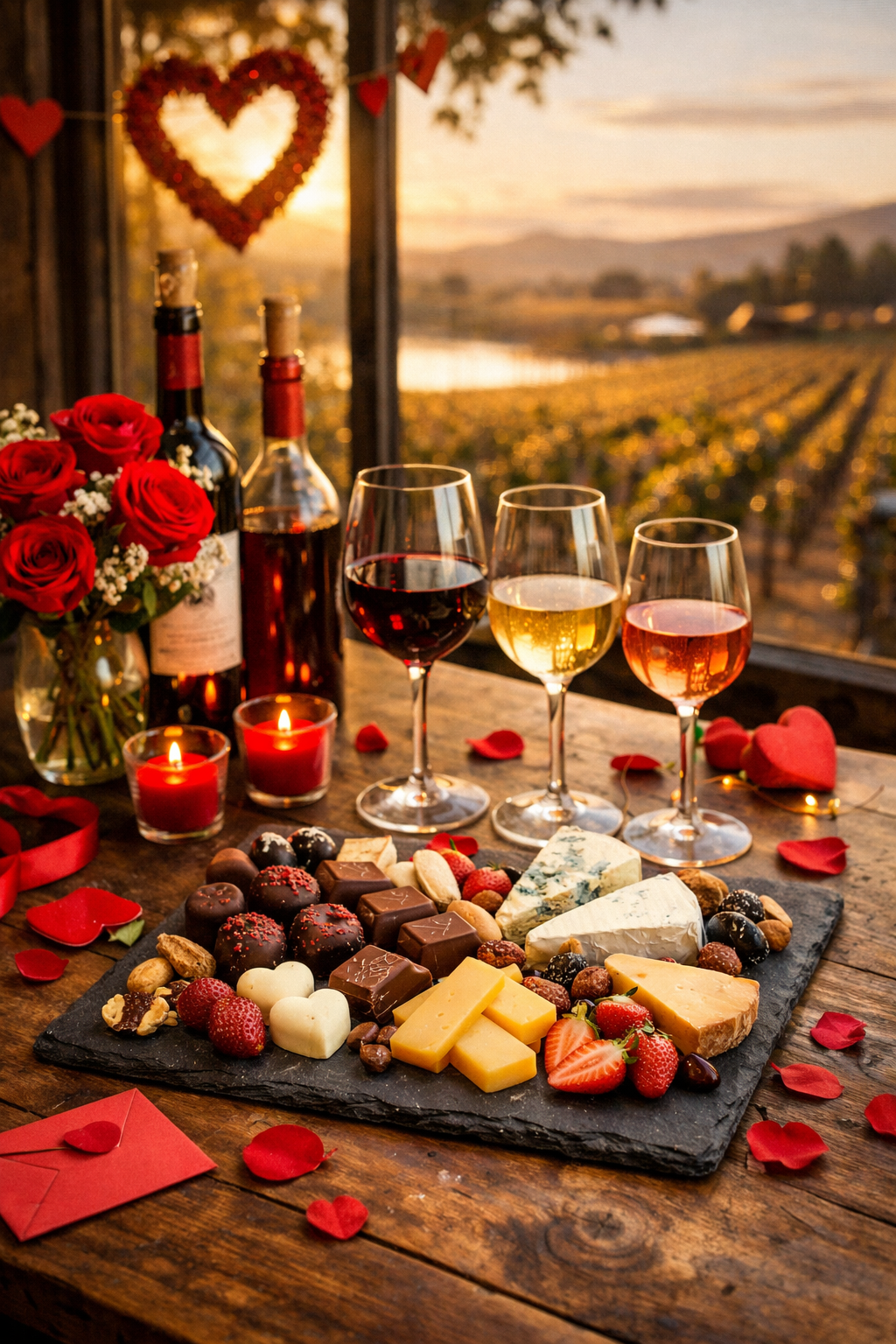 Wine Pairing w/Chocolates + Artisan Cheeses