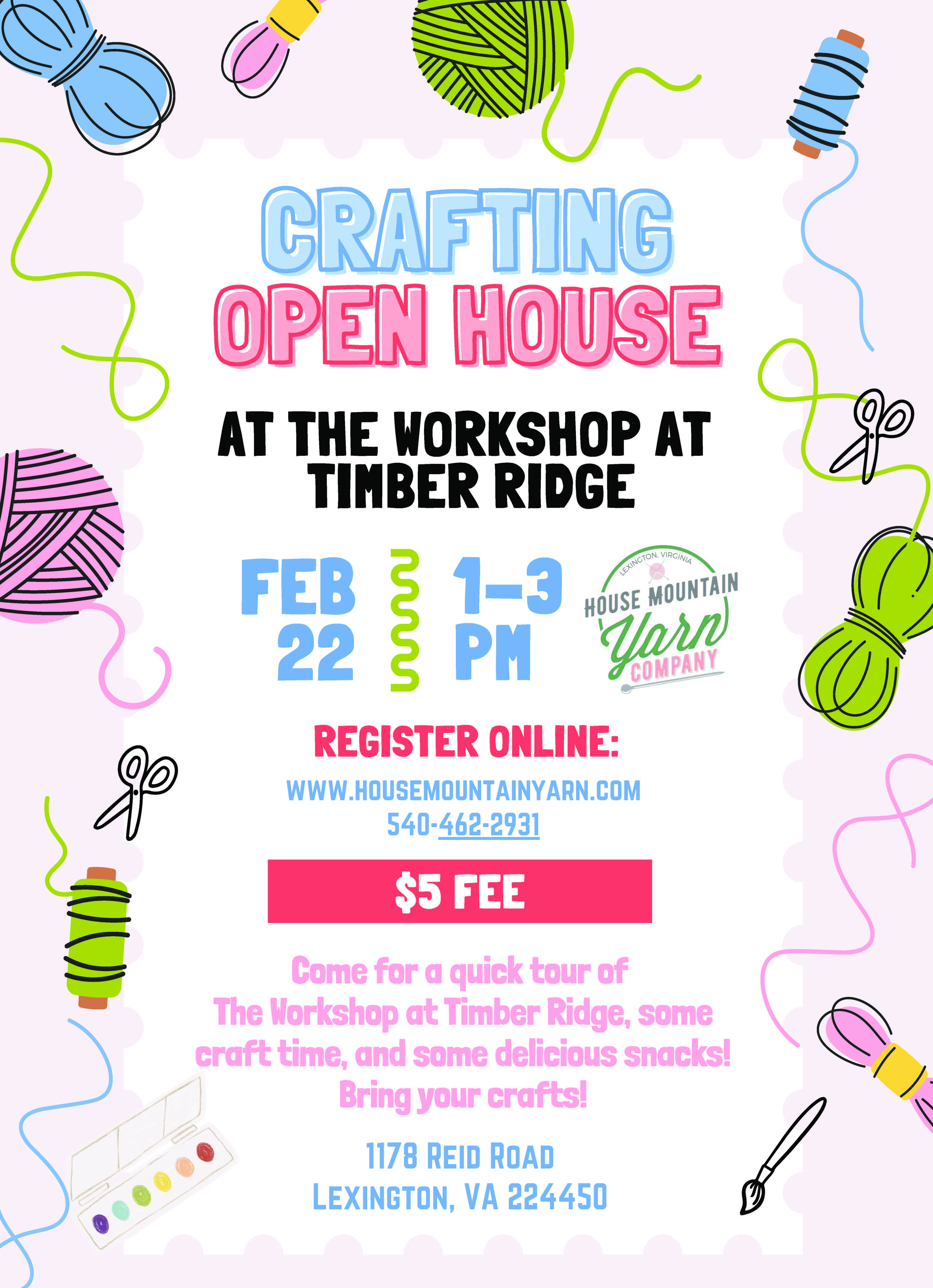 Crafting Open House at The Workshop at Timber Ridge
