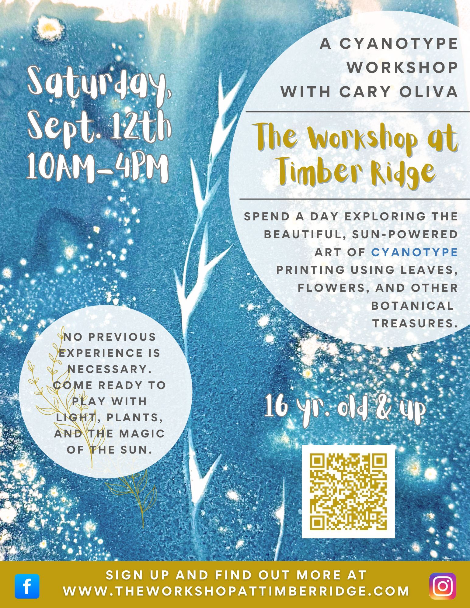 Botanicals in Blue: A Cyanotype Workshop with Cary Oliva