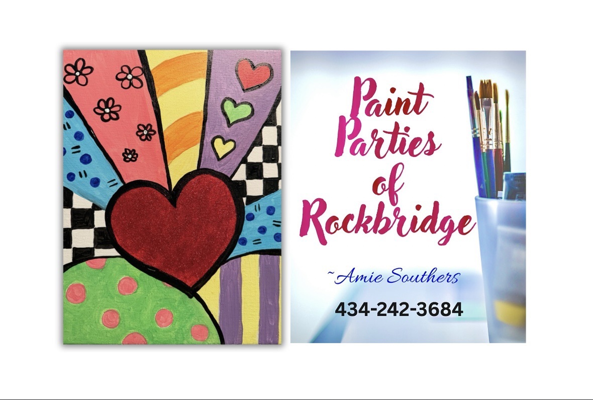 "Britto's Valentine Heart" Paint Night Party