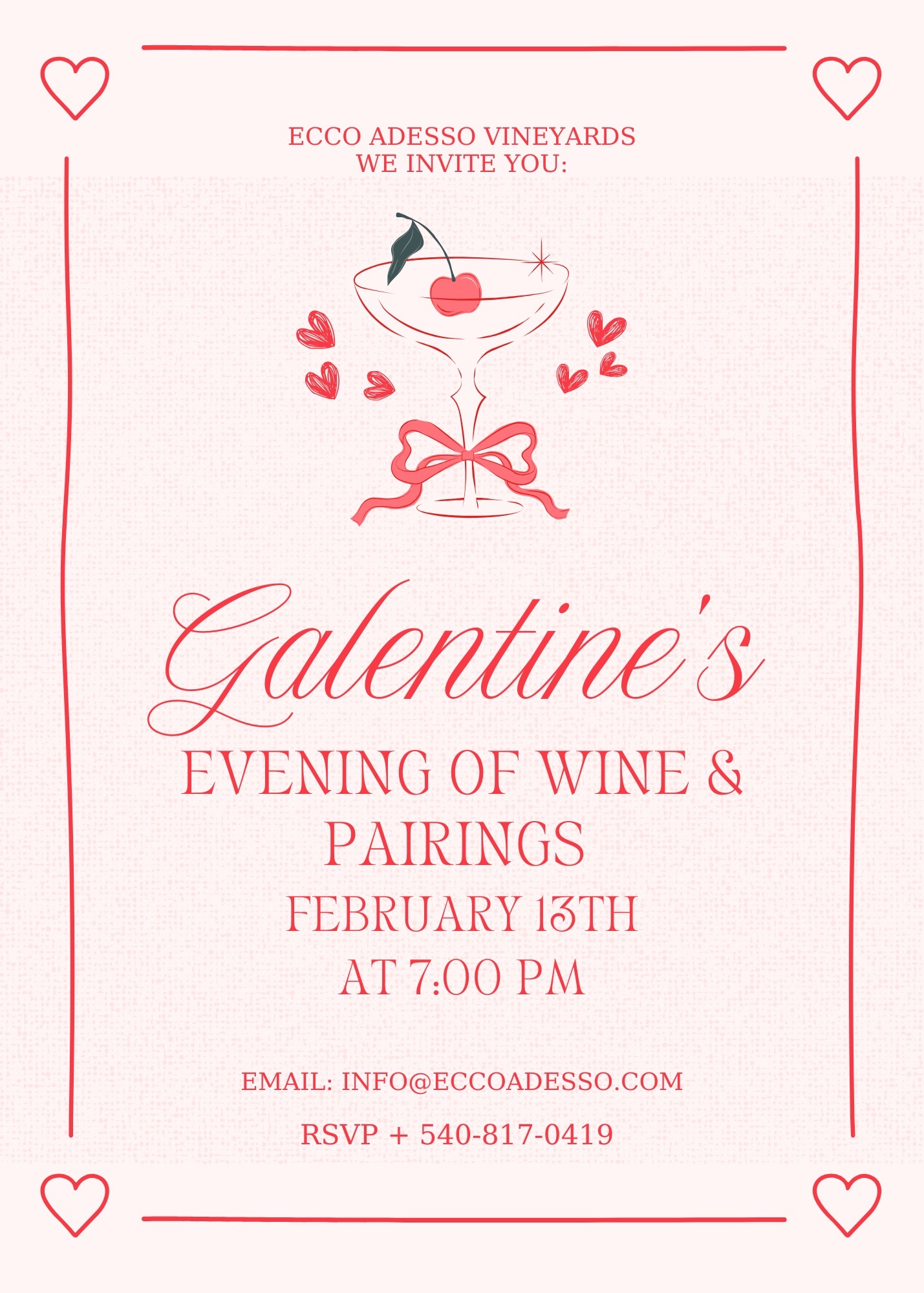 A Galentine's Evening of Wine & Pairings