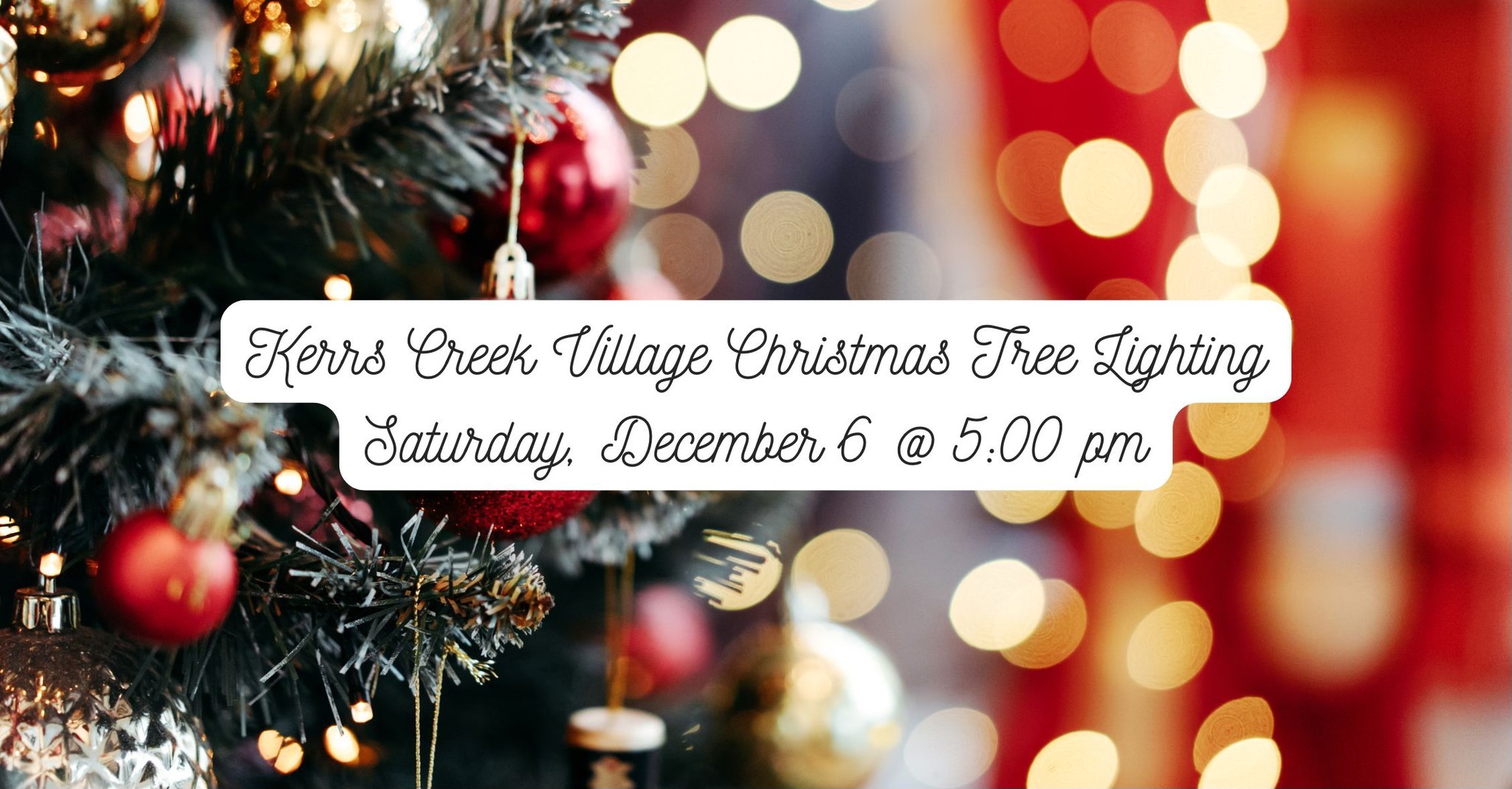 Christmas Tree Lighting - Village of Kerrs Creek