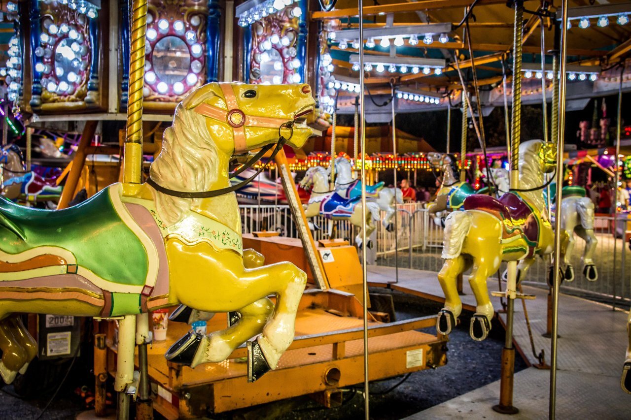 Rockbridge Regional Fair & Expo Midway. Photo by Steve Shires.