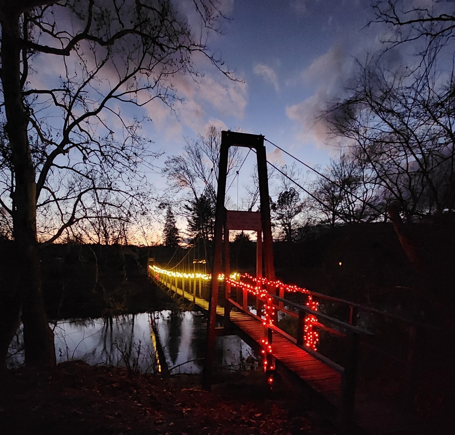 Swinging Bridge Lights