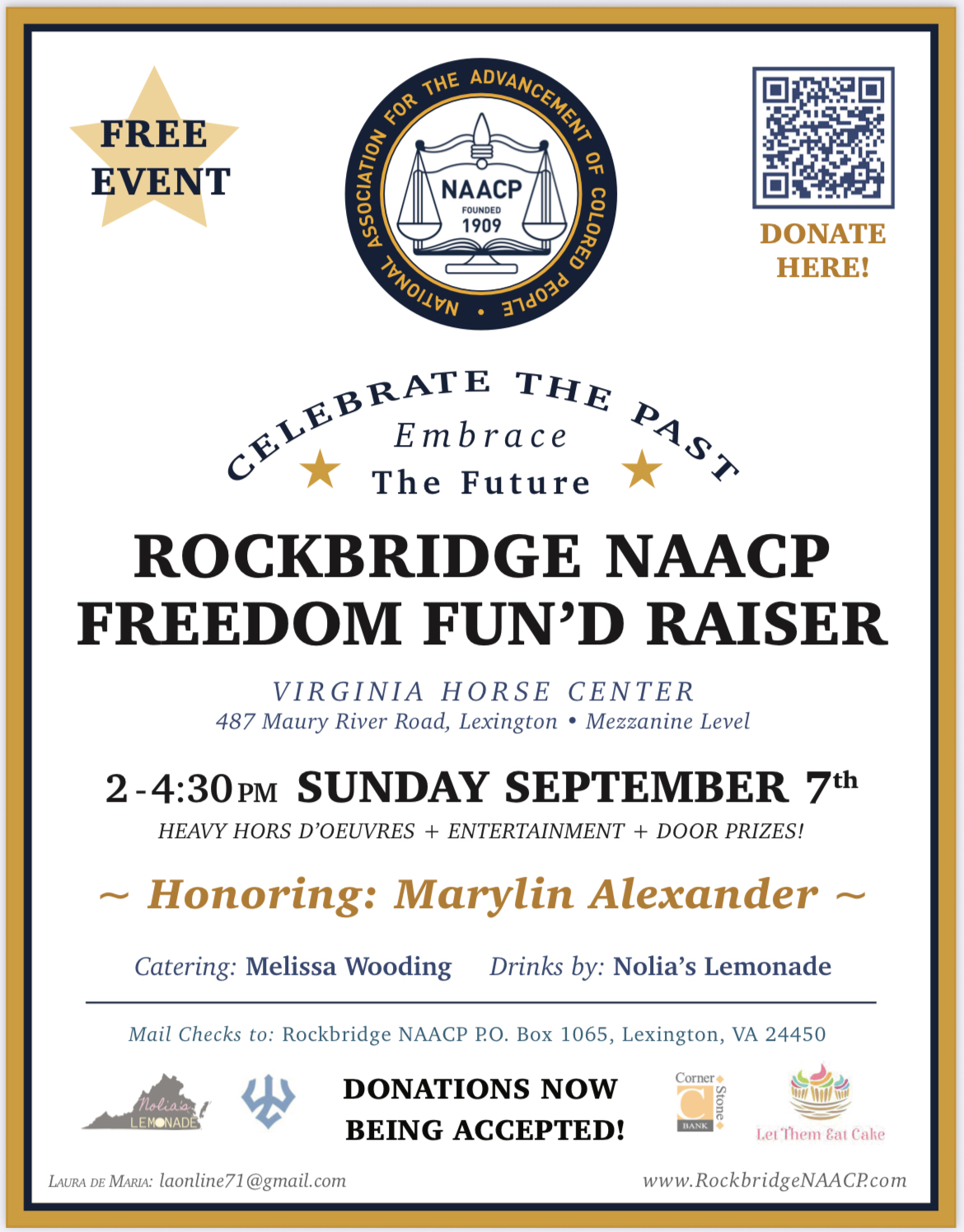 Rockbridge NAACP Freedom Fund Fundraiser
