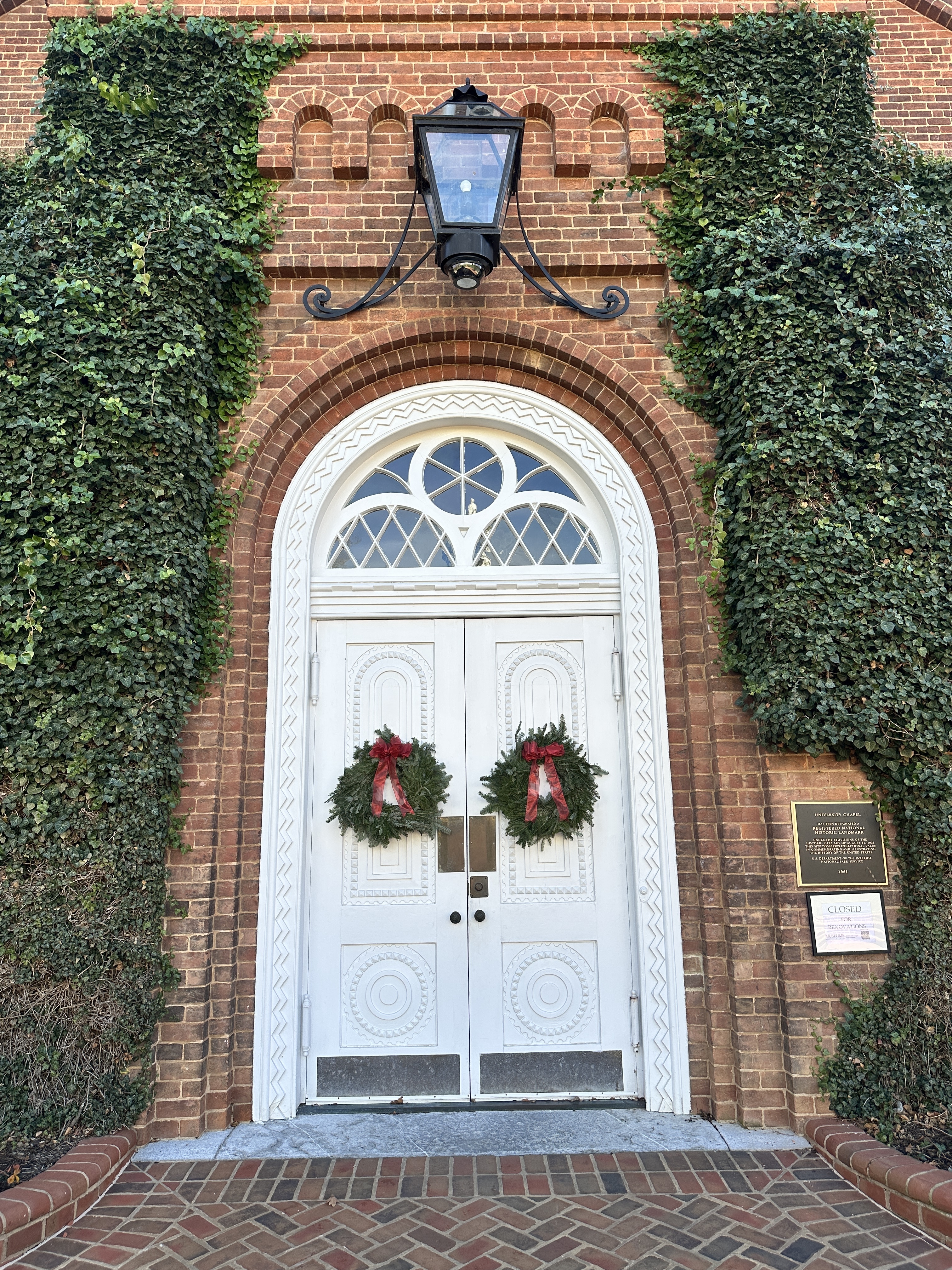 University Chapel and Galleries Closed