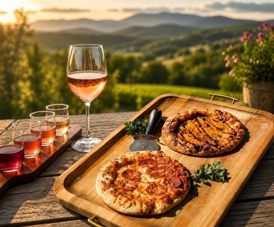 Sunset Fridays at Ecco Adesso Vineyards: Pizza & Wine