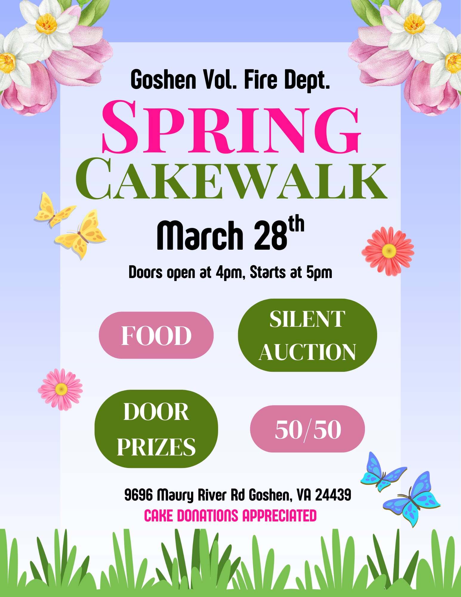 Goshen VFD Spring Cakewalk
