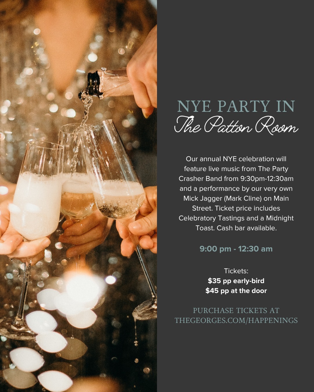 New Year's Eve Party in The Patton Room