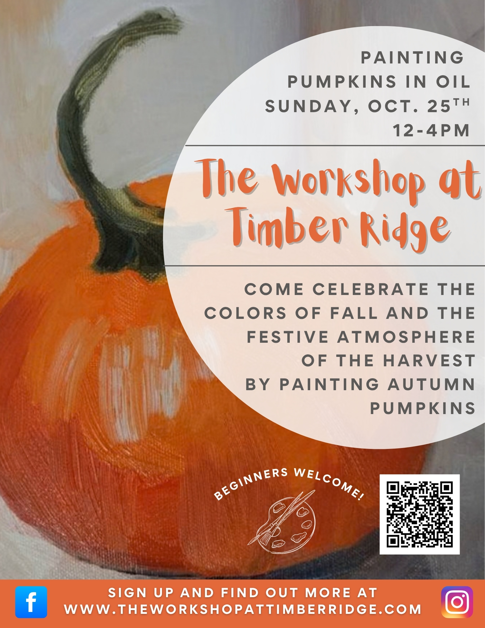 Painting Pumpkins in Oil