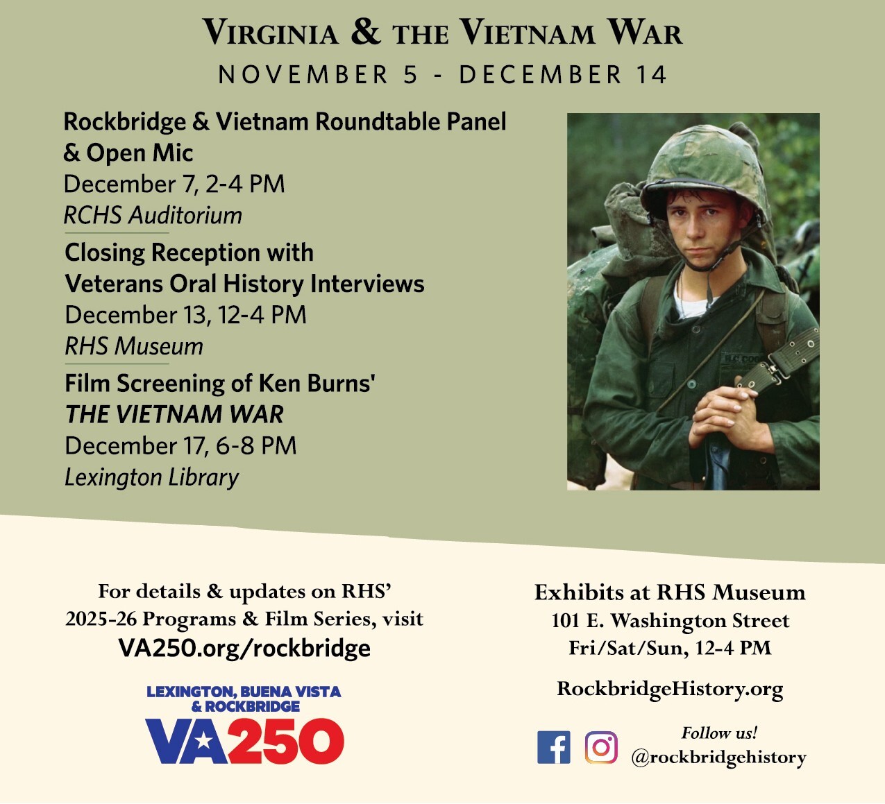 Rockbridge & The Vietnam War: Closing Exhibit Reception