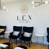 Pedi wall logo and chairs smaller