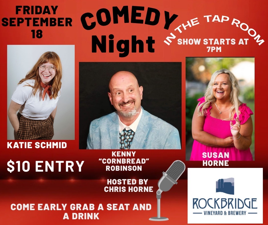 Comedy at Rockbridge Vineyard & Brewery