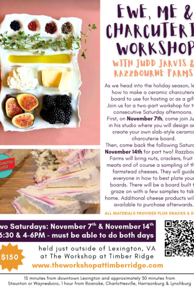 Ewe, Me & Charcuterie Workshop