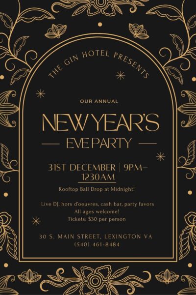 New Year’s Eve Celebration at The Gin Hotel