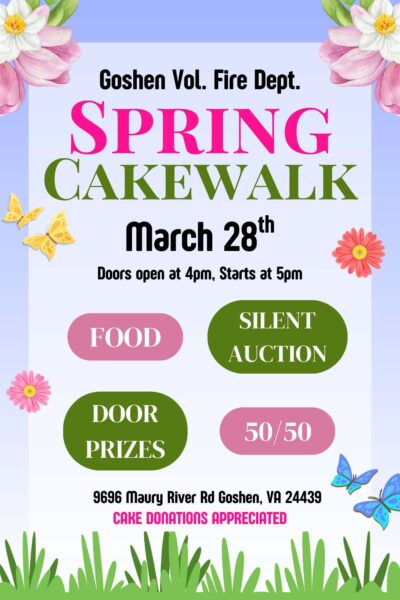 Goshen VFD Spring Cakewalk