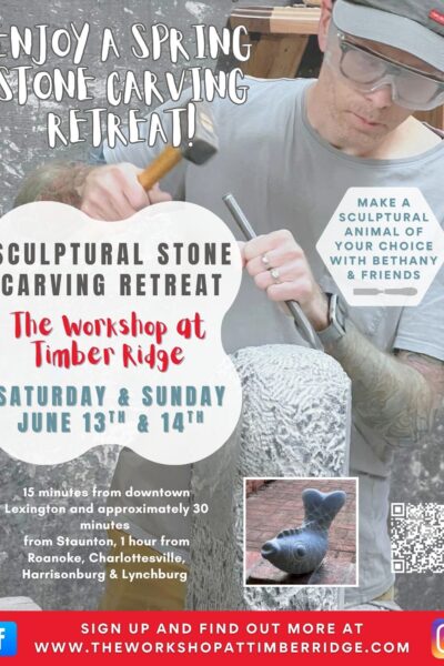 Sculptural Stone Carving Retreat with Bethany Lee