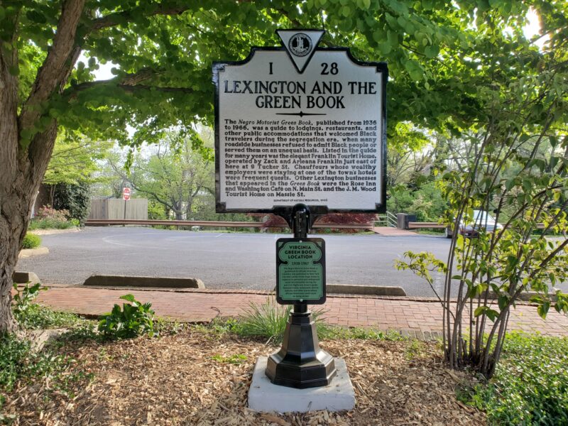 Lexington and the Green Book Historical Marker