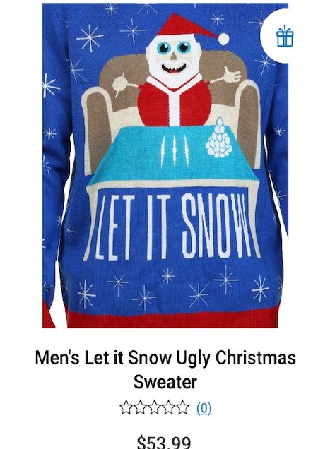 walmart sweater let it snow