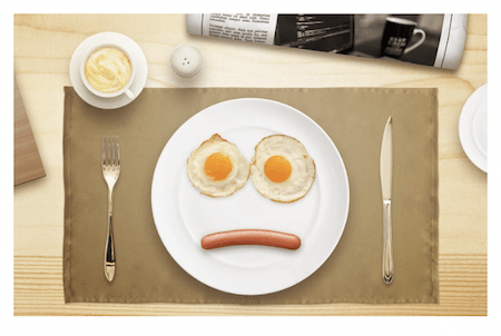 Egg eyes breakfast