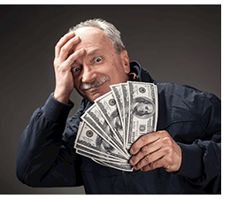 person with money image